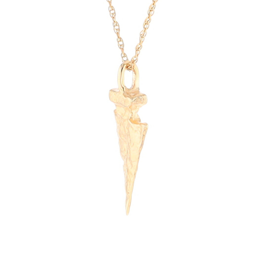 Gold Arrowhead Pendant