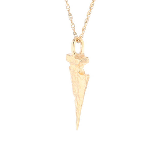 Gold Arrowhead Pendant