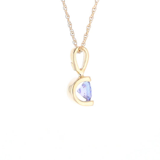 Solitaire Tanzanite Pendant