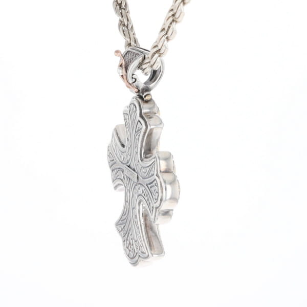 Sterling and 18K Gold Konstantino Cross Pendant