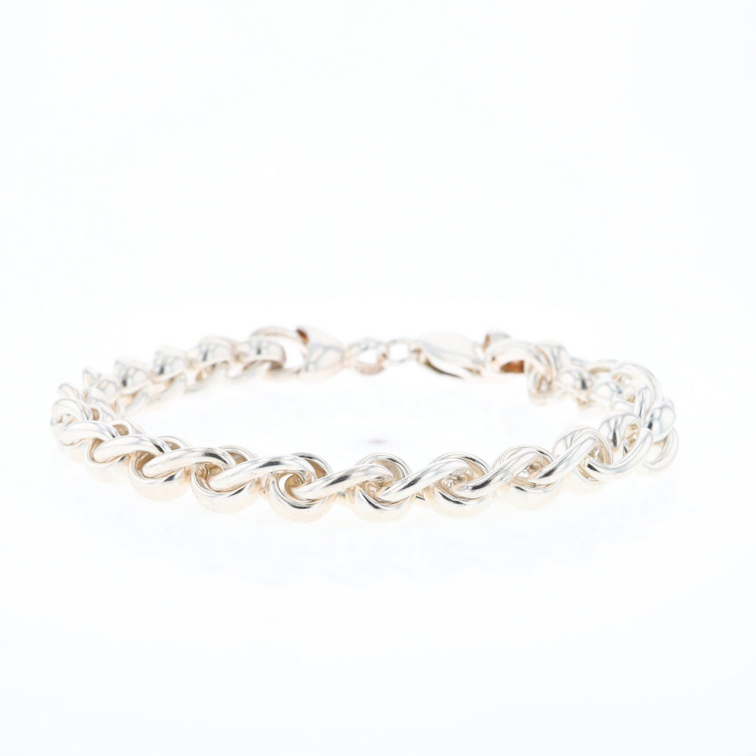 Sterling Silver Round Link Bracelet