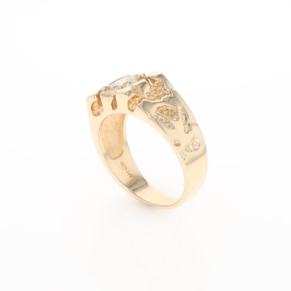 Men's Faux Nugget Style Diamond Ring