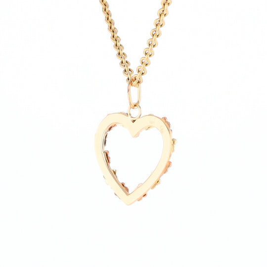 Black Hills Gold Heart Leaf Pendant