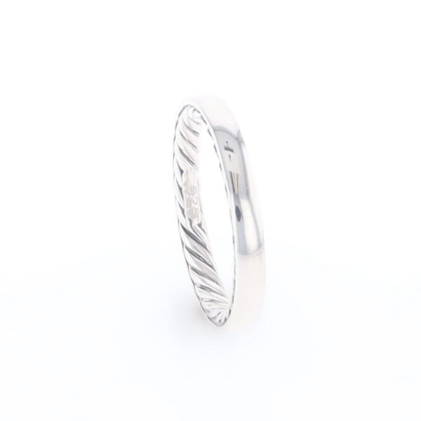 Sterling Silver Rope Decal Band