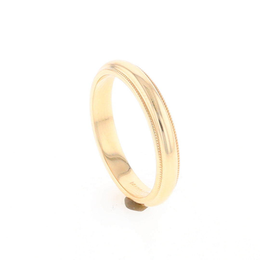 Milgrain Standard Fit Wedding Band