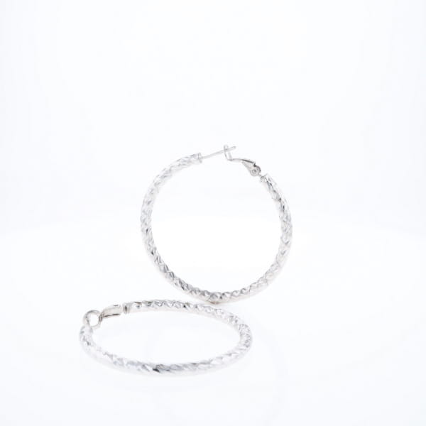 Diamond Cut Hoops