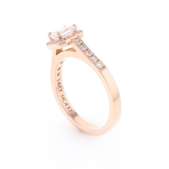 Princess Cut Diamond Halo Ring