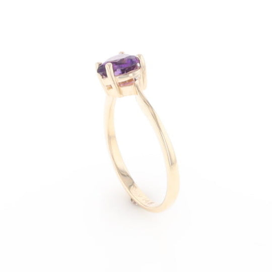 Heart Amethyst Ring