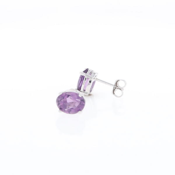 Amethyst Stud Earrings