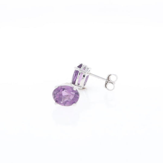 Amethyst Stud Earrings