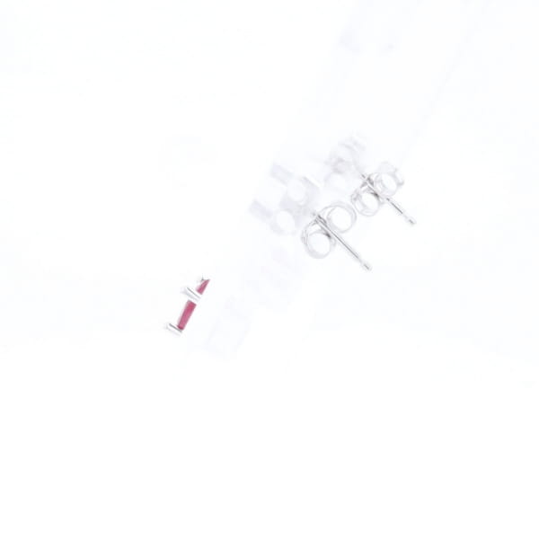 Oval Ruby Dangle Earrings