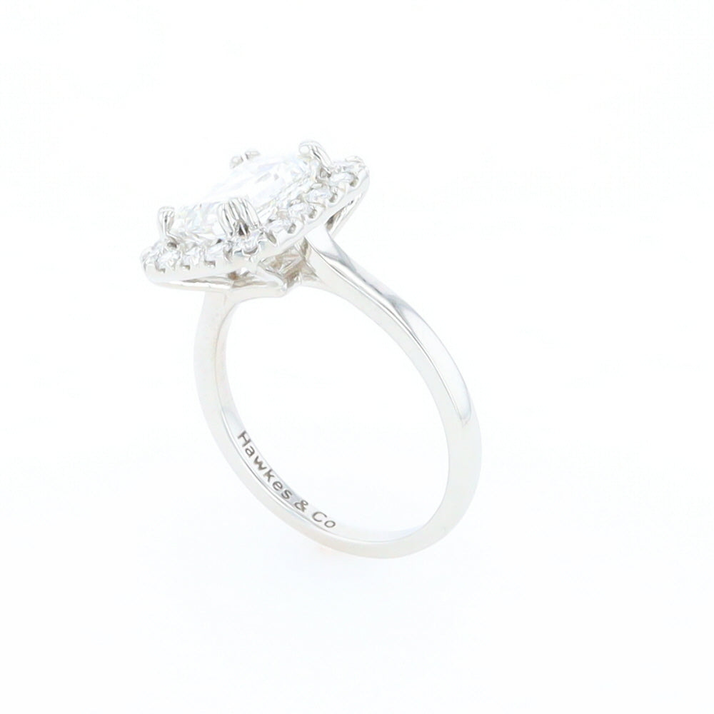 Emerald Cut Diamond Engagement Ring