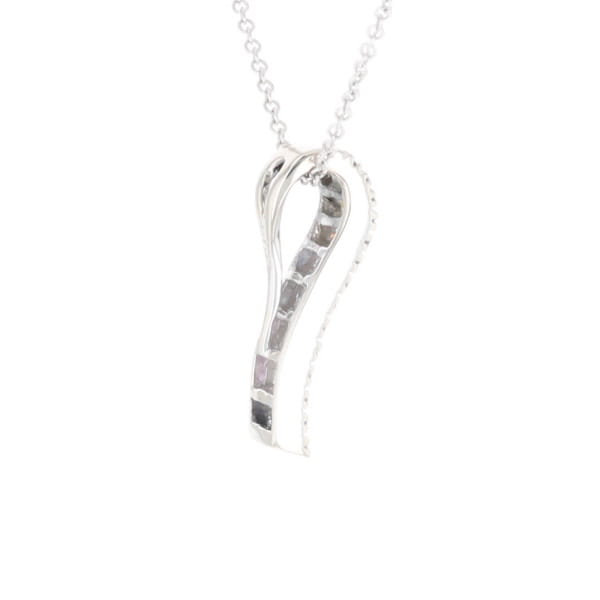 Multi-color Sapphire Necklace with Diamond Accents