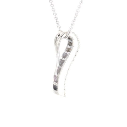 Multi-color Sapphire Necklace with Diamond Accents
