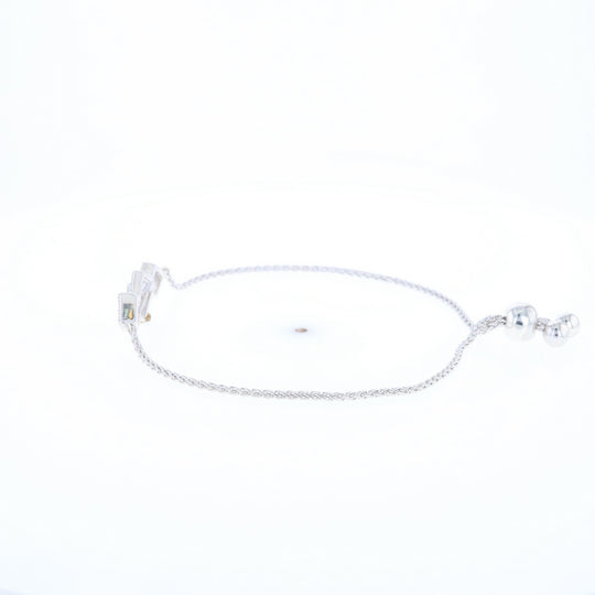 Bypass Diamond Bolo Bracelet