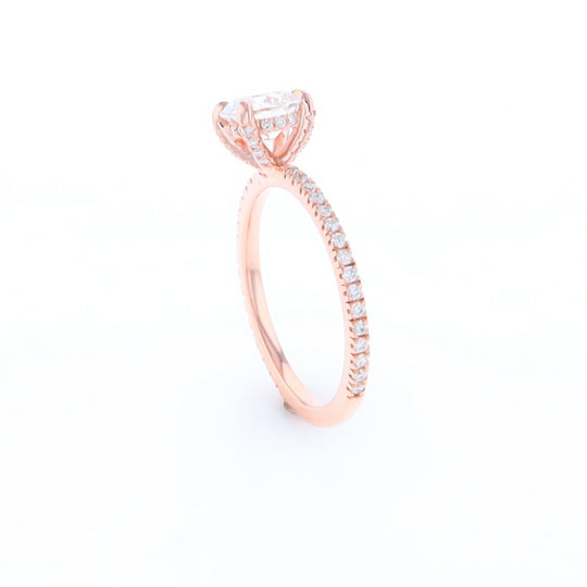 Rose Gold Lab Grown Diamond Engagement Ring