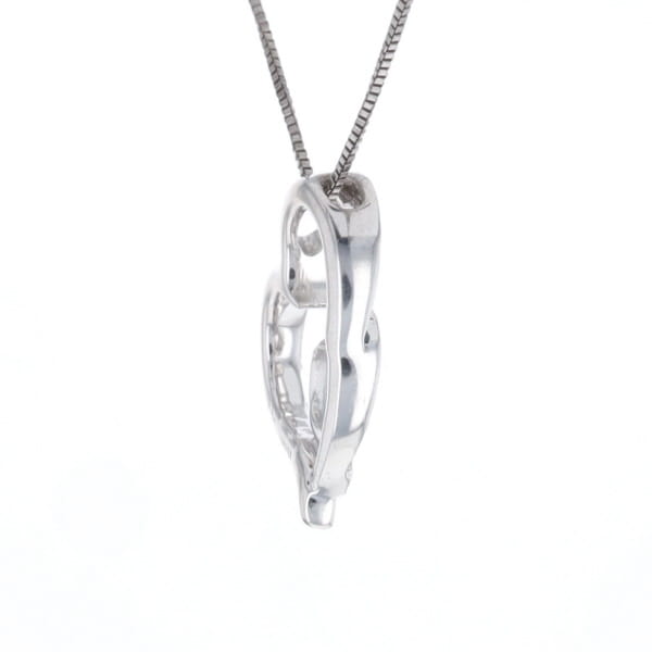 Double Heart Diamond Necklace