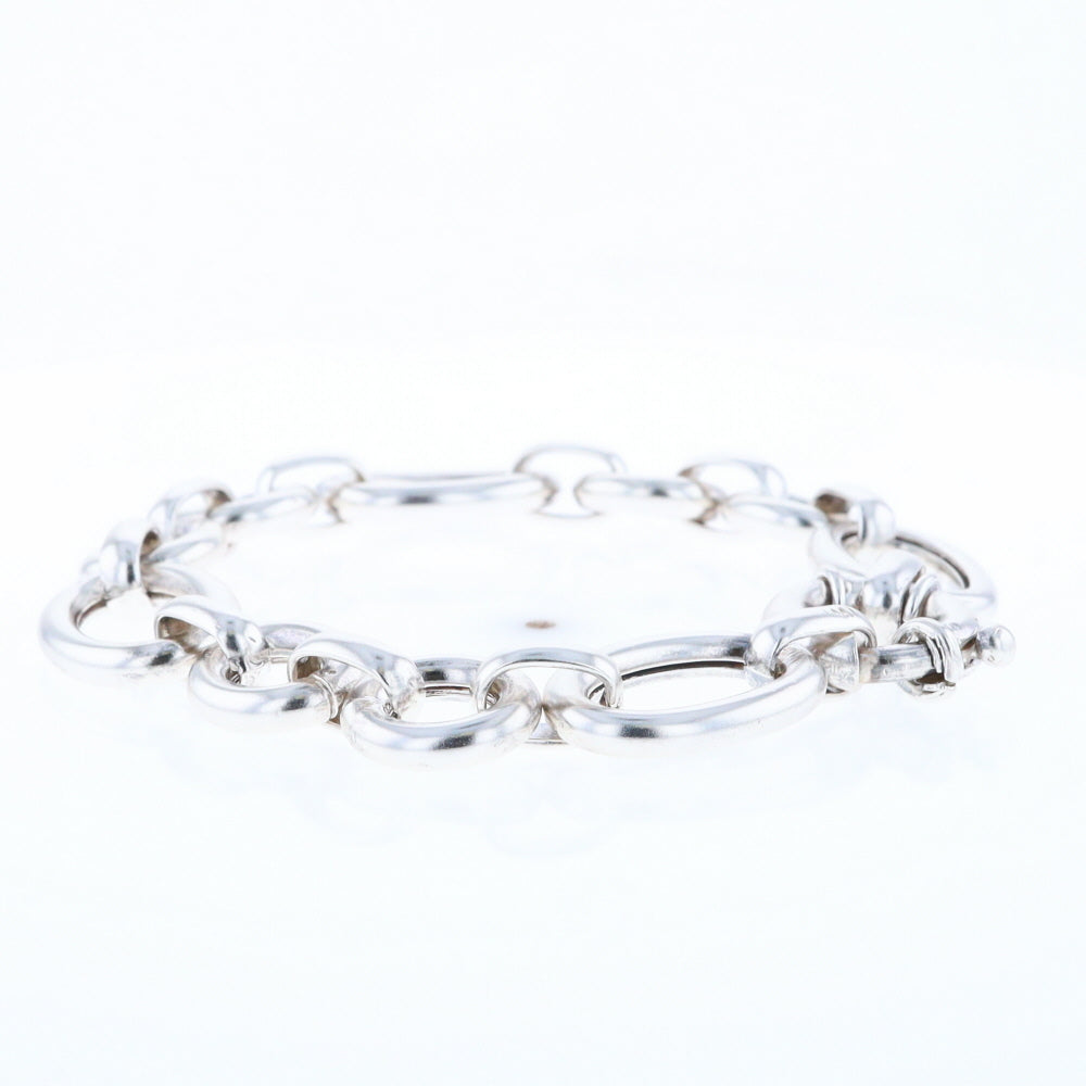 Sterling Silver Open Cable Link Bracelet