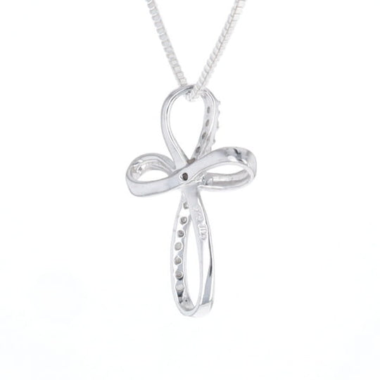 Open Loop Cross Necklace