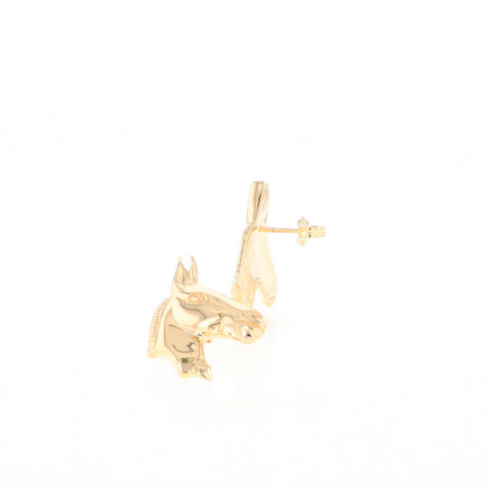 Gold Donkey Earrings