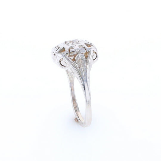 Vintage Square Top Diamond Ring