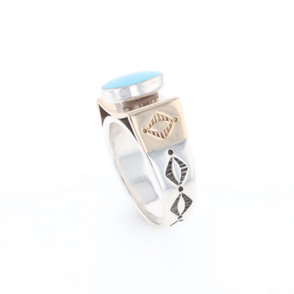 Bezel Set Turquoise Ring
