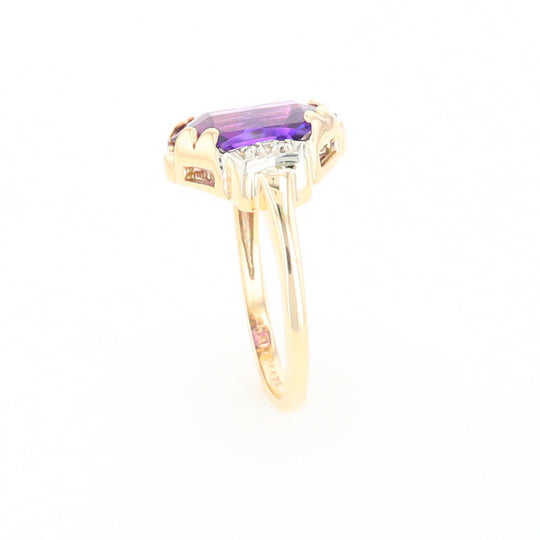 Vintage Hexagon Sapphire Ring