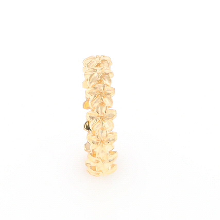 Gold Flower Eternity Ring