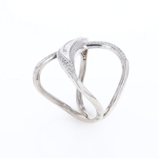 Dramatic Bypass Diamond Ring