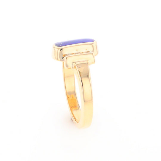 Lapis 0.24ctw Diamond Ring