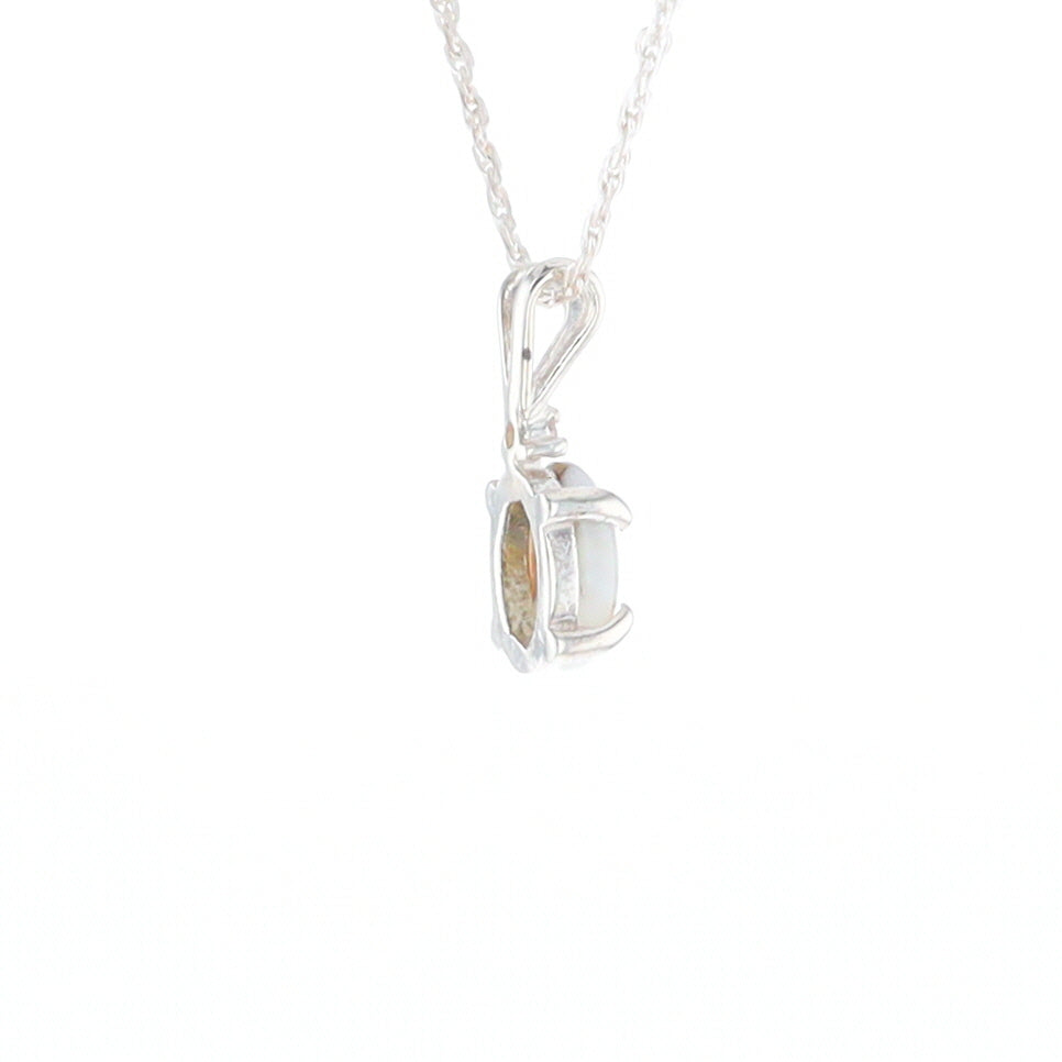 Gold Quartz Cabochon Necklace