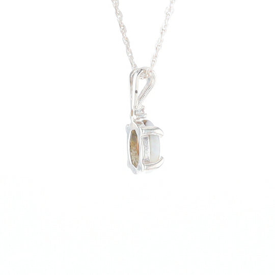 Gold Quartz Cabochon Necklace