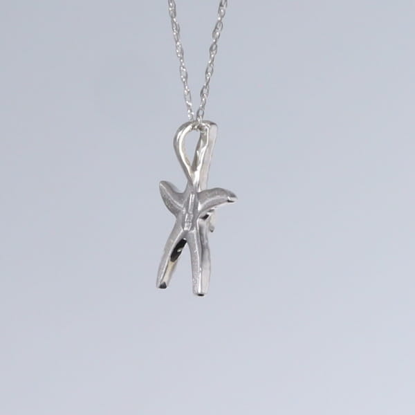 Opal Pendant Inlaid Realistic Star Fish Design