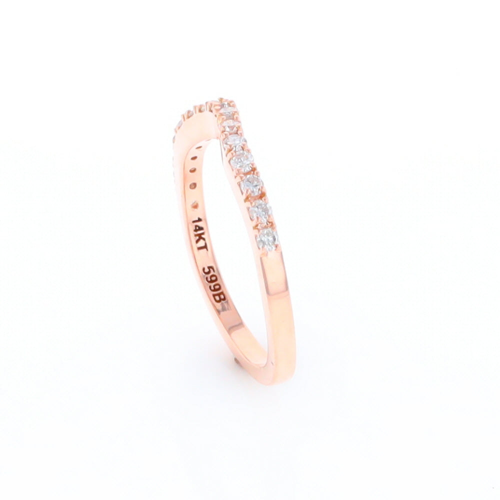 Rose Gold Diamond Wedding Band