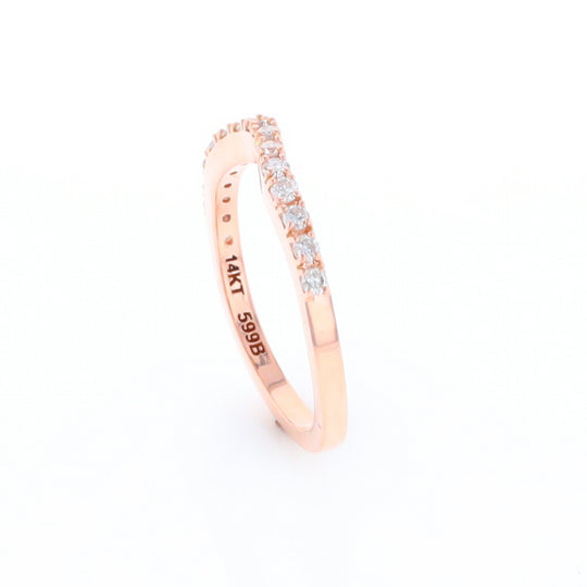 Rose Gold Diamond Wedding Band