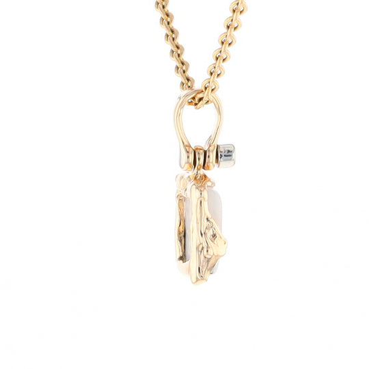 Gold Quartz Freeform Pendant (G2)