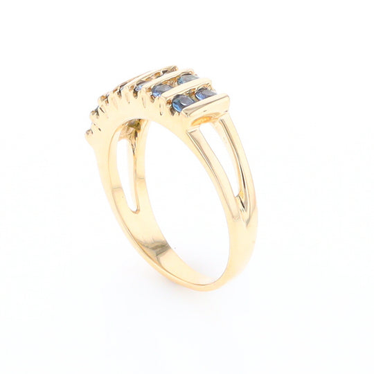 Channel Set Sapphire Ring