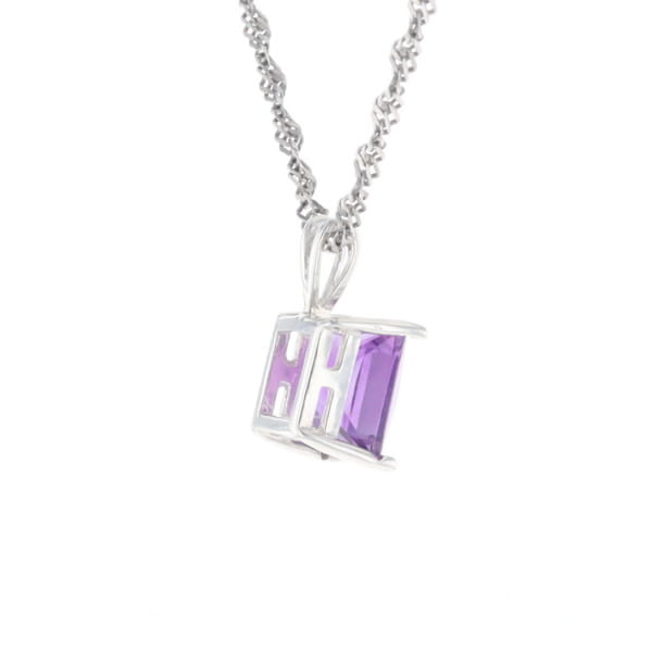 Amethyst Solitaire Pendant