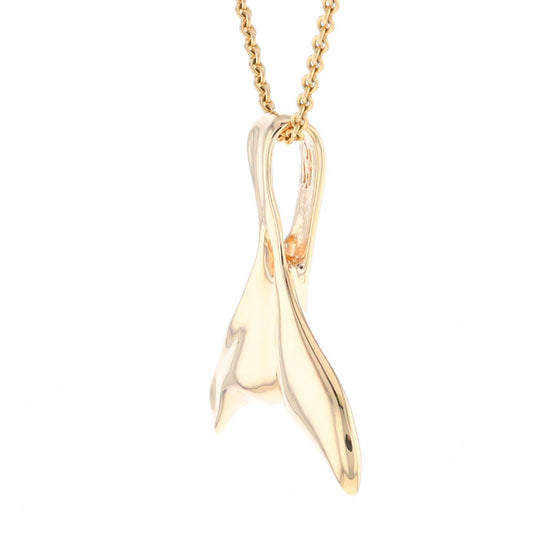 Whale Tail Necklaces Natural Nuggets Inlaid Sea Life Pendant