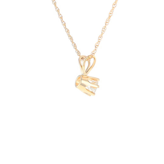 Solitaire Diamond Pendant