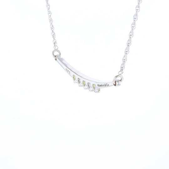 Peridot & Diamond Mother's Necklace