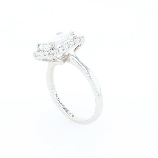 Emerald Cut Diamond Engagement Ring