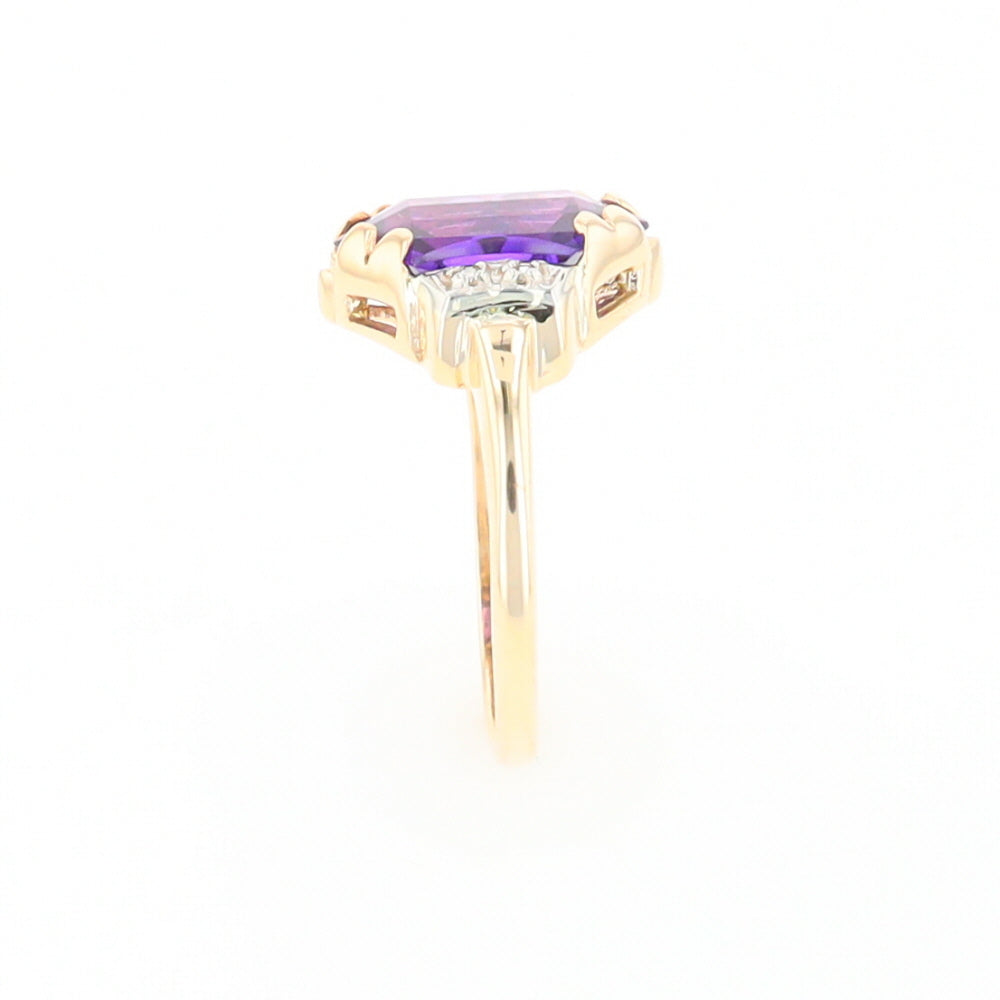 Vintage Hexagon Sapphire Ring