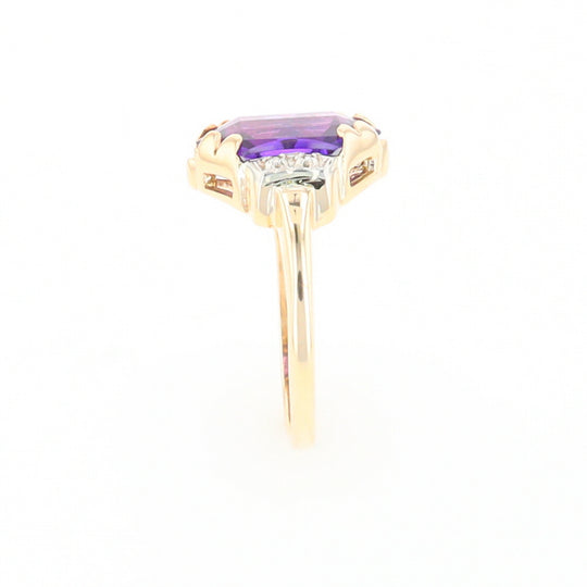 Vintage Hexagon Sapphire Ring