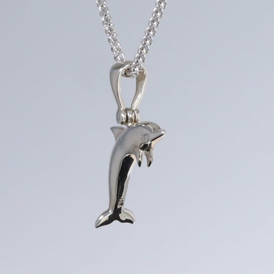 Opal Pendant Inlaid Sea Life Dolphin
