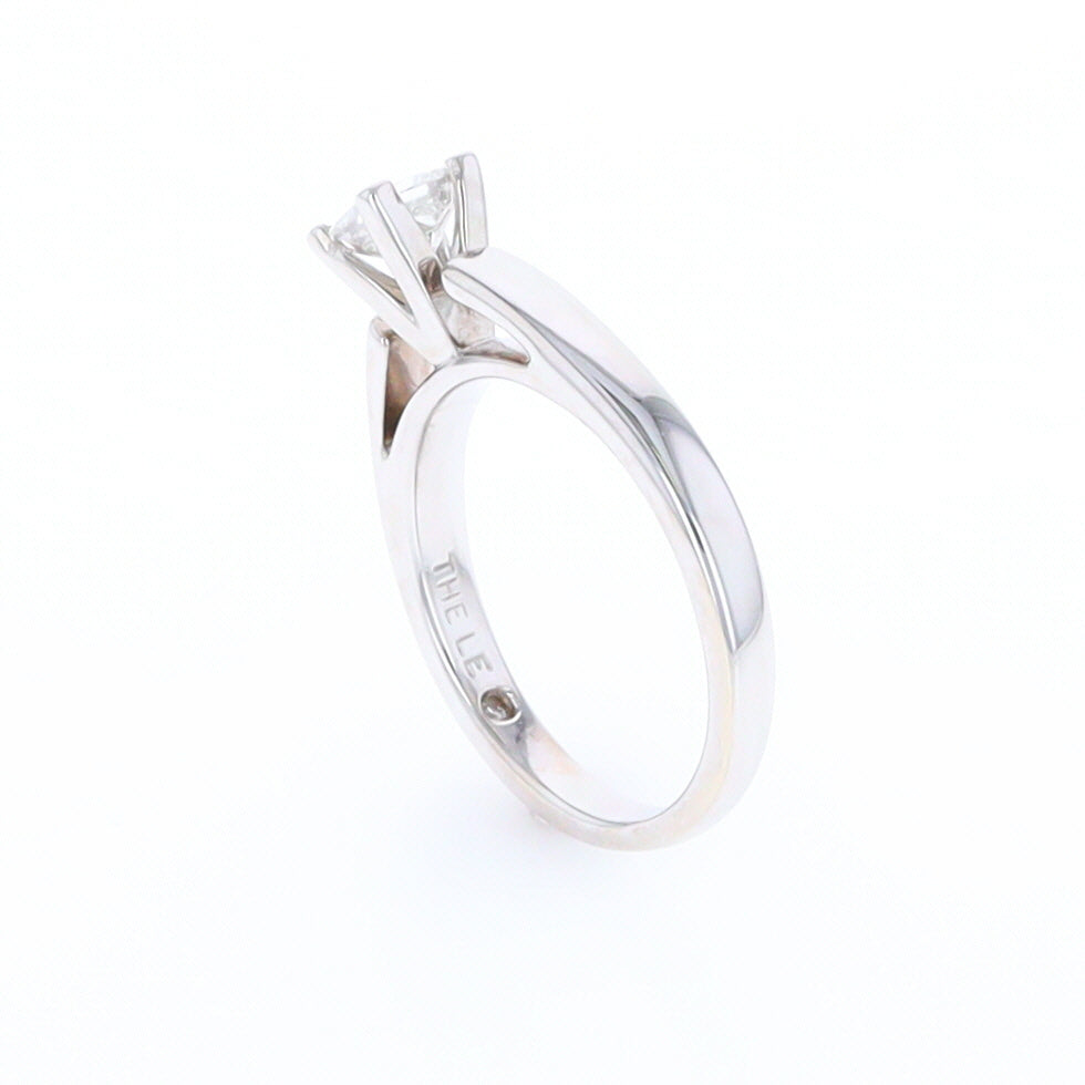 14kt White Gold Diamond Solitaire Engagement Ring