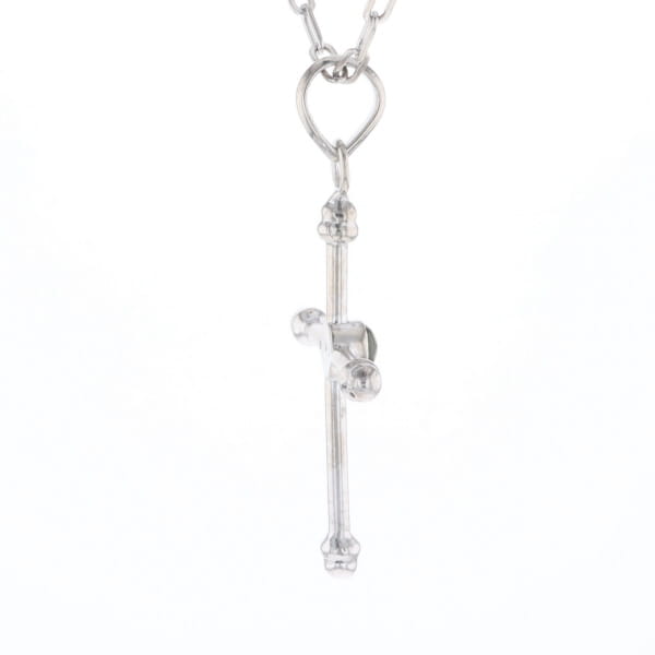 Silver Peridot Cross
