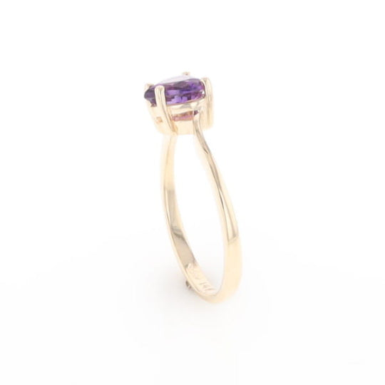 Heart Amethyst Ring