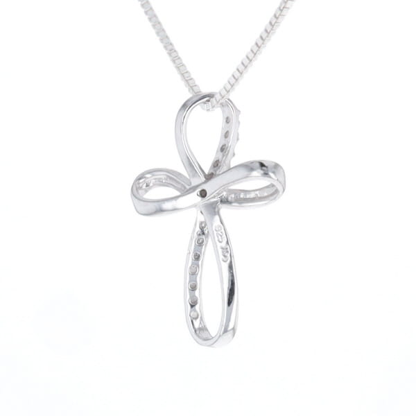 Open Loop Cross Necklace