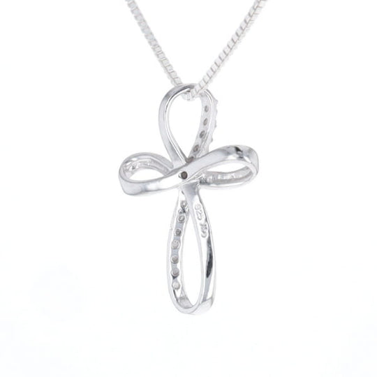 Open Loop Cross Necklace